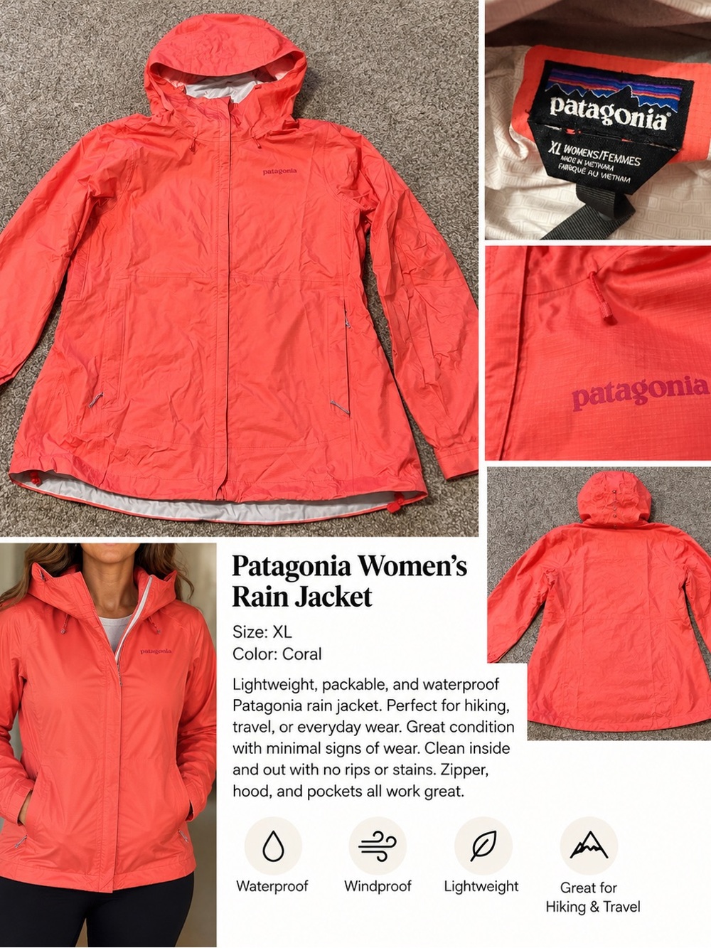 Patagonia Women’s Coral Hooded Rain Shell